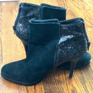 BCBG Black Sequin Booties